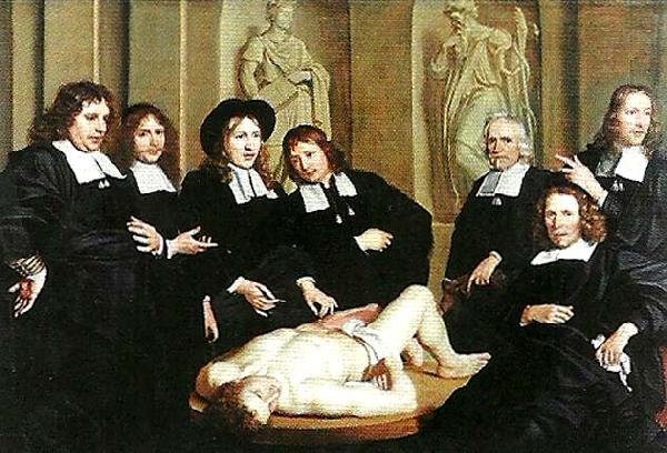 adriaen backer anatomilektion med dr oil painting image
